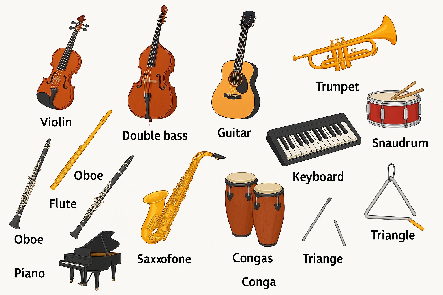 Les instruments de musique