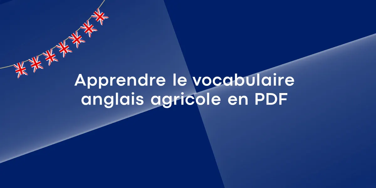vocabulaire anglais agricole en pdf