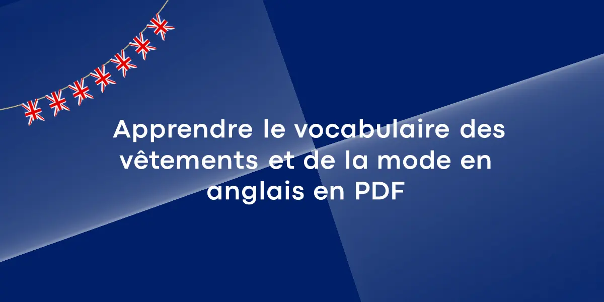 vocabulaire des vetements de mode en anglais pdf