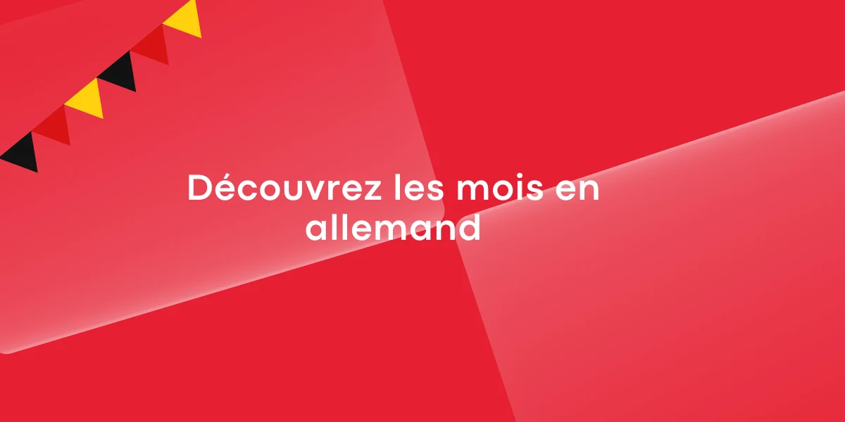 Decouvrez les mois en allemand