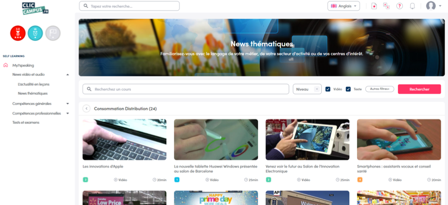 actualités angais vente sav