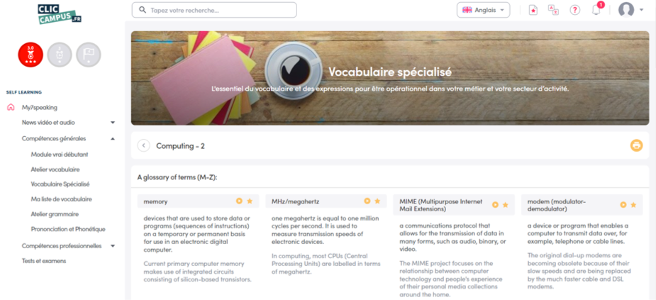 vocabulaire informatique vocabulaire informatique