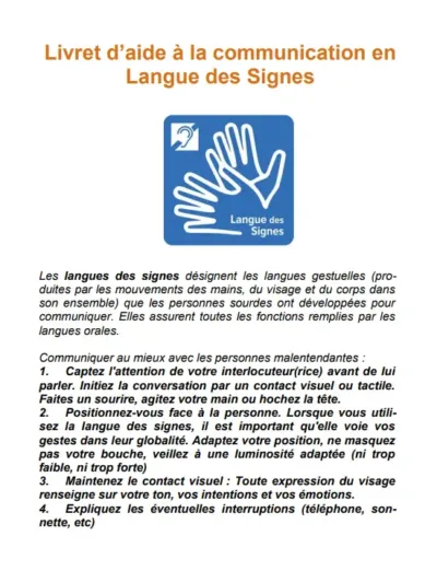 cours LSF PDF livret