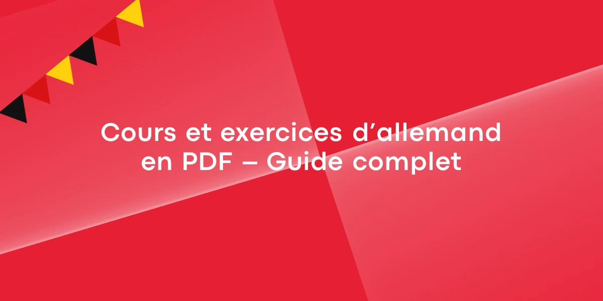 Cours et exercices d’allemand en PDF – Guide complet