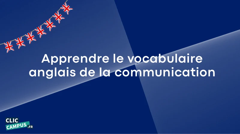 vocabulaire anglais de la communication