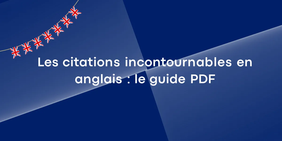 citations incontournables en anglais pdf