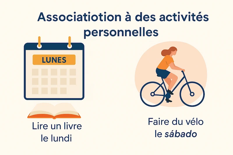 L’association à des activités personnelles