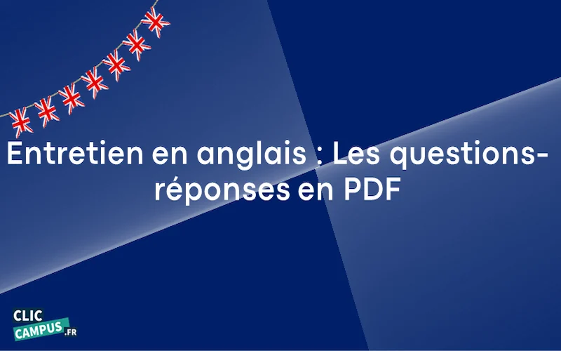 entretien en anglais questions reponses pdf