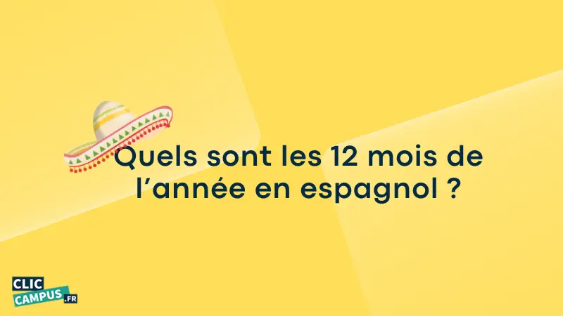 quels sont les 12 mois de l annee en espagnol 1