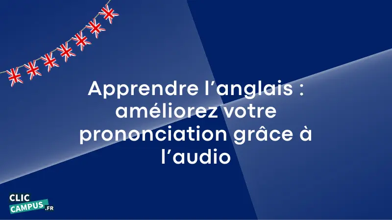 apprendre anglais prononciation audio