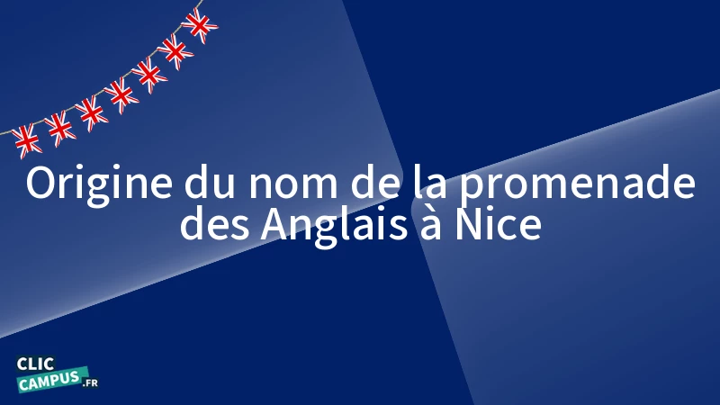 origine du nom de la promenade des anglais a nice