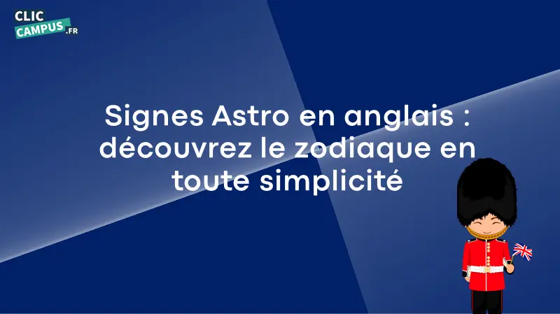 signes astro anglais zodiaque
