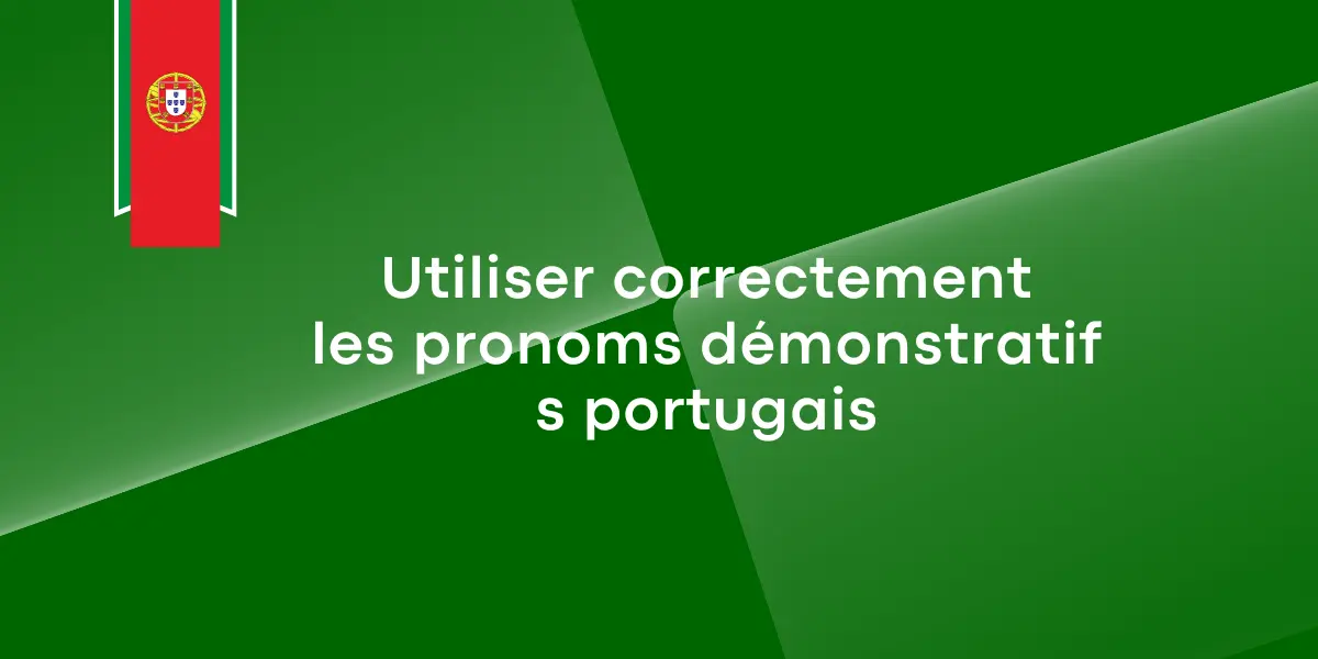 pronom demonstratif portugais