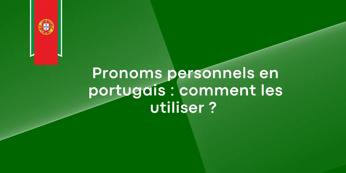 pronoms personnels portugais