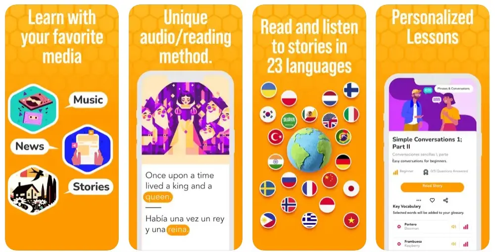 Application mobile Beelinguapp