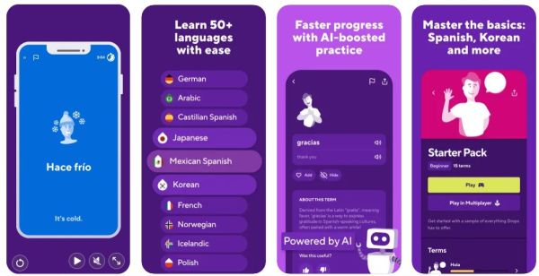 Application mobile Drops