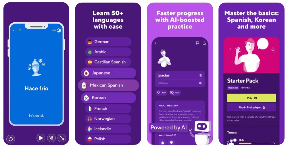Application mobile Drops