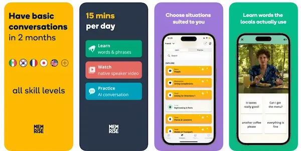 Application mobile Memrise