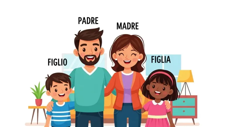 famille en italien