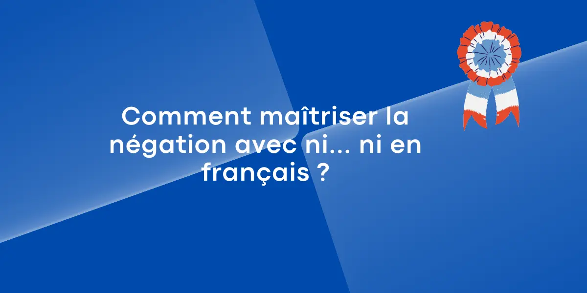 negation ni ni en francais