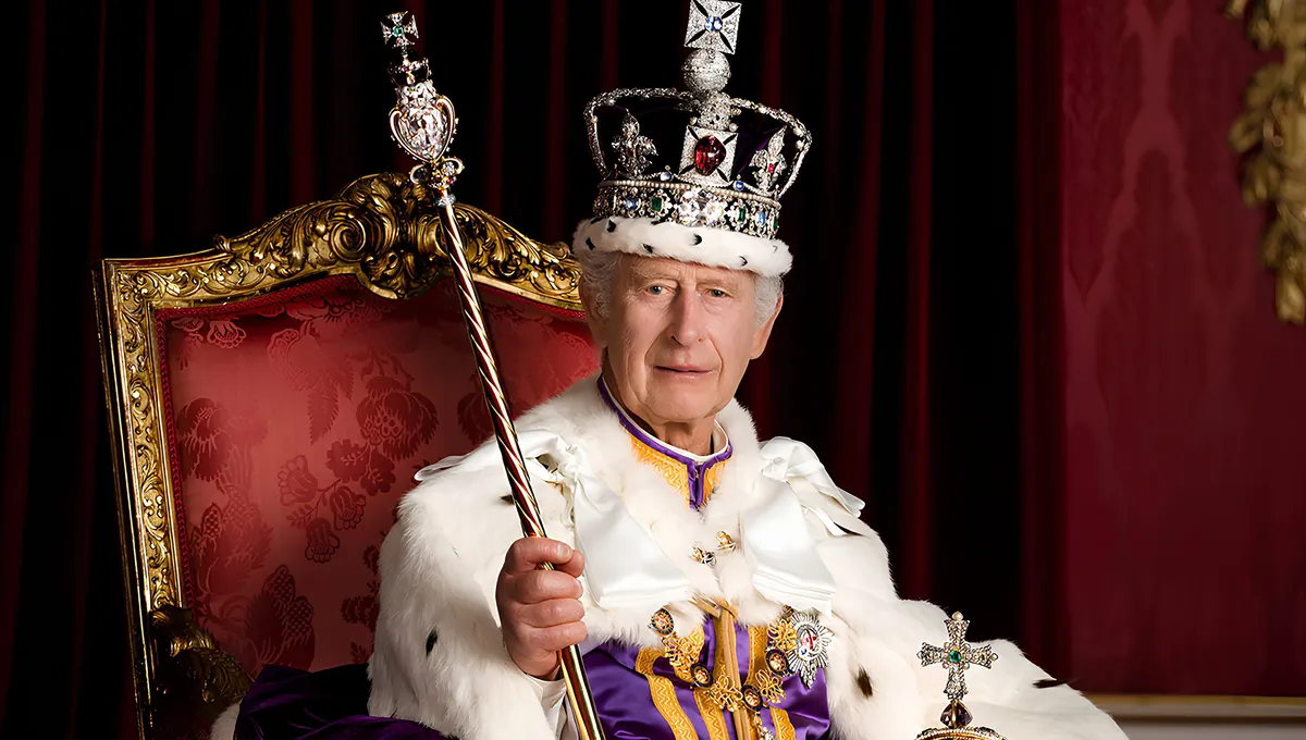 Le portrait officiel de Charles III. © Maxppp - UPI