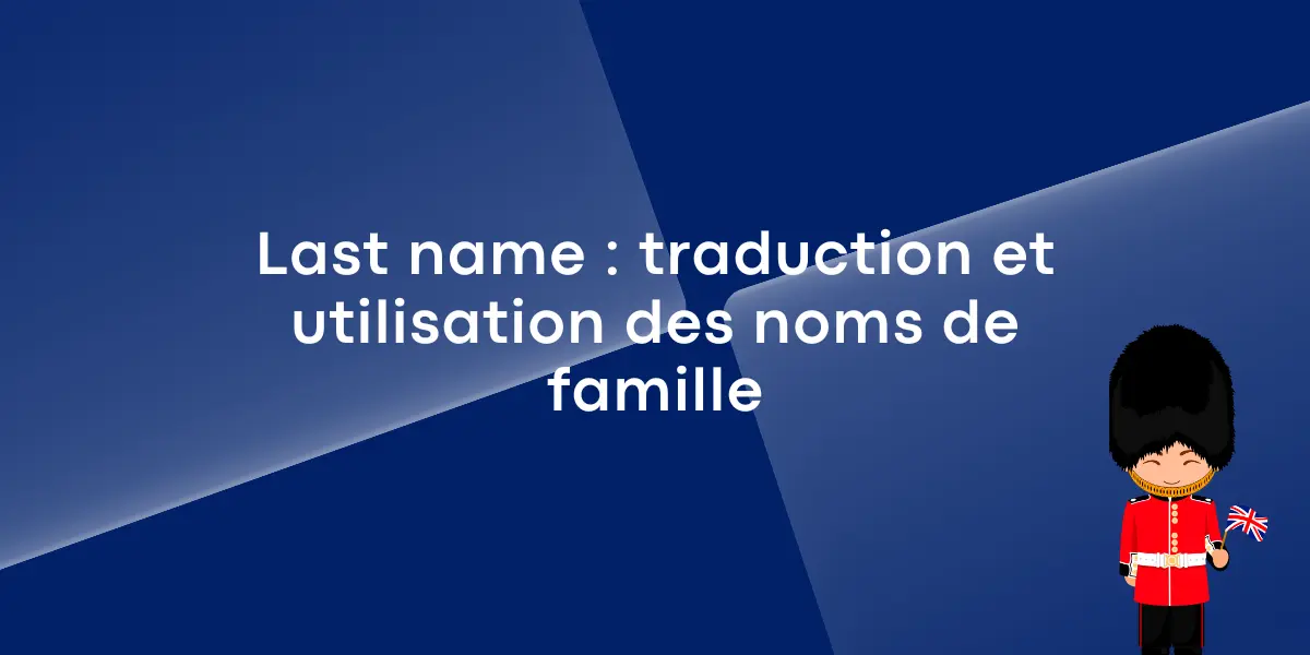 last name traduction