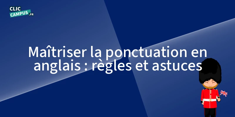 maitriser la ponctuation en anglais regles et astuces