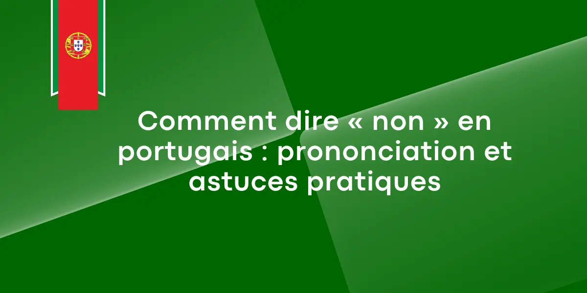 non en portugais prononciation