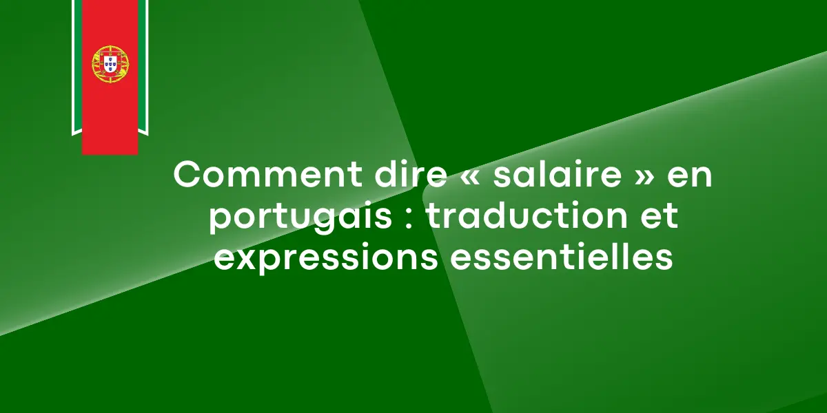salaire en portugais