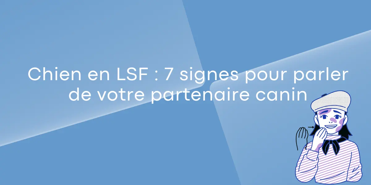 Chien en LSF 7 signes pour parler de votre partenaire canin