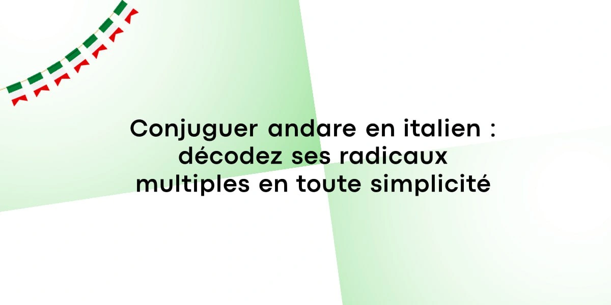 conjuguer andare en italien