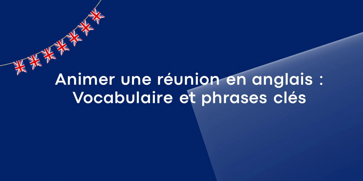animer reunion anglais vocabulaire