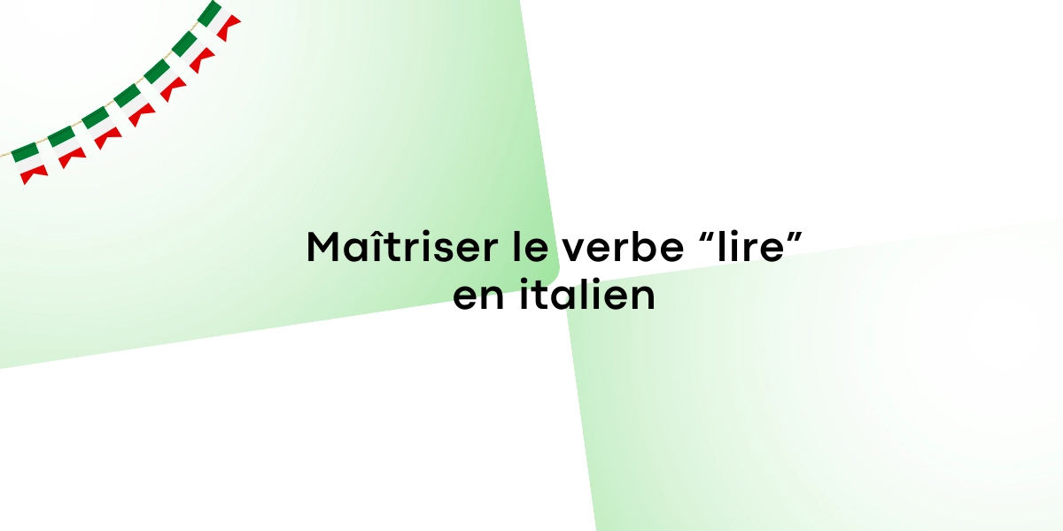 Maitriser le verbe lire en italien