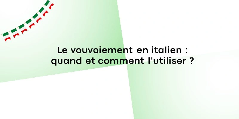 vouvoiement en italien