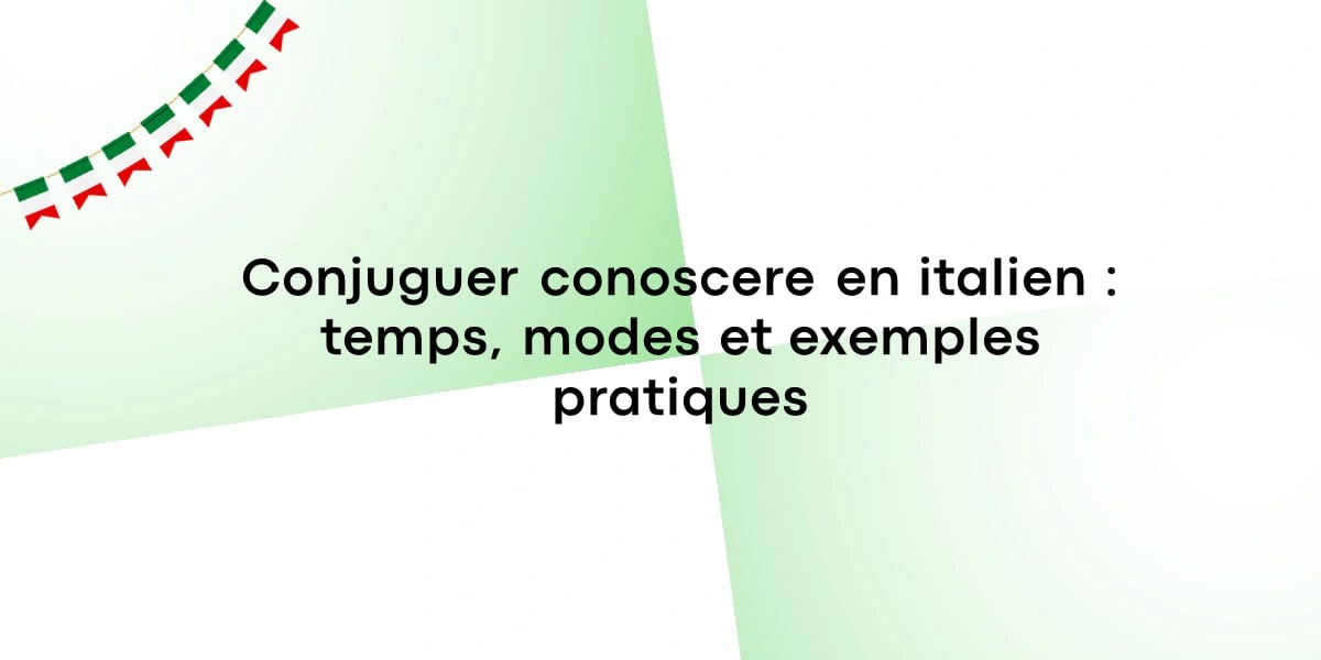 conjuguer conoscere en italien