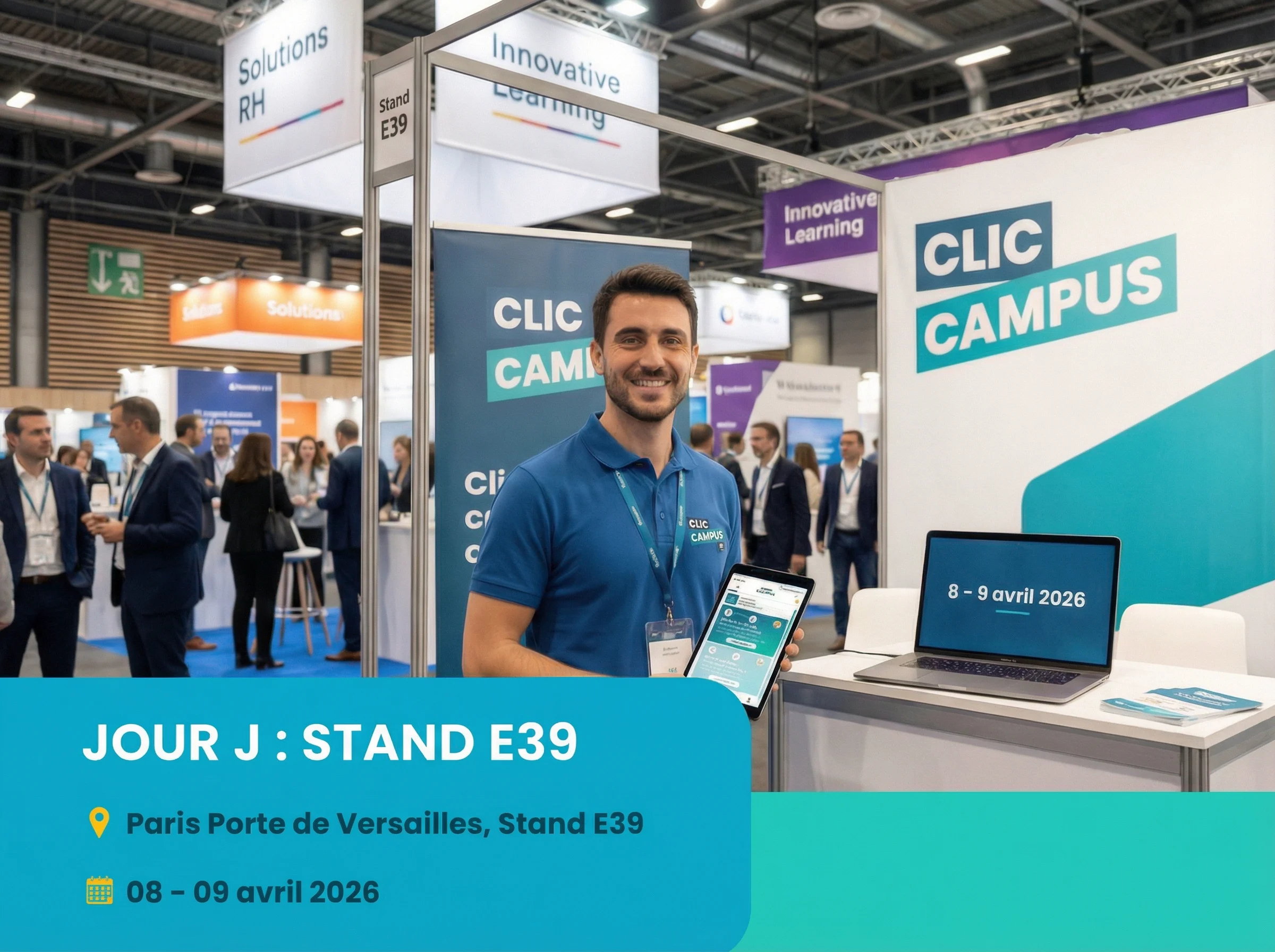 Clic Campus au Salon Solutions Ressources Humaines 2026